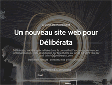 Tablet Screenshot of deliberata.com